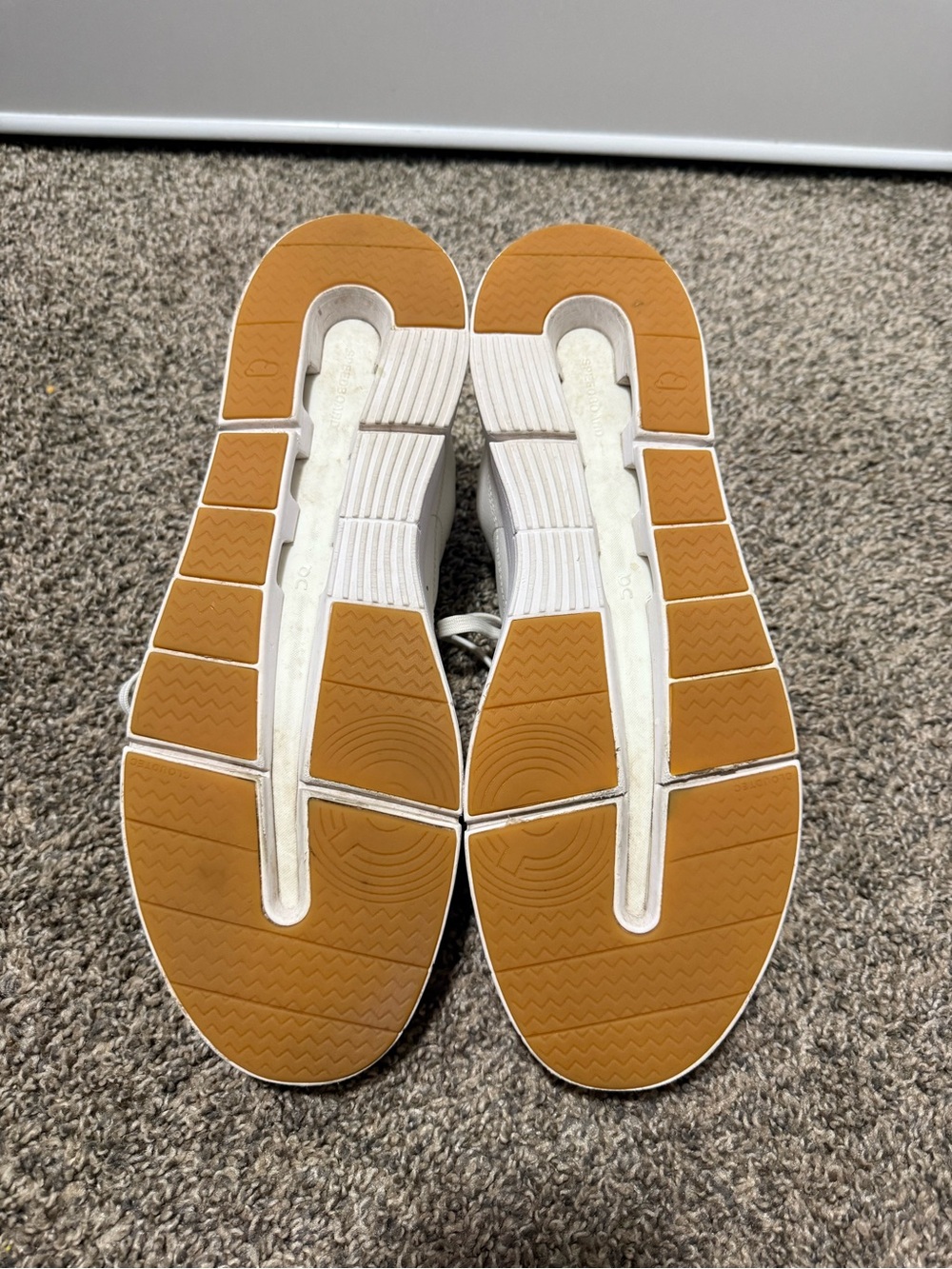On Running Men's Low-Top Sneakers in Cream/White - Picture 6 of 7